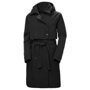 Helly Hansen Womens Jane Insulated Trench Coat, Black