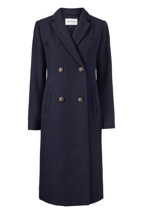 Modström - Jakke - Odelia Long Coat - Navy Sky