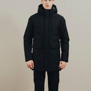 Gnious - Dublin lang vinterjakke i sort - Herre - XL