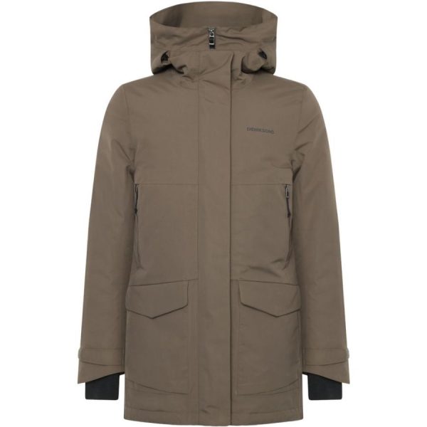 Didriksons Frida, parka, dame, brun