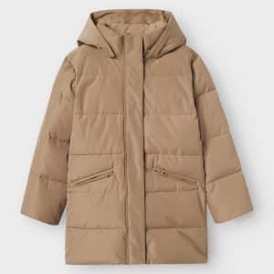 NAME IT Puffer Lang Jakke Medow03 Pure Cashmere