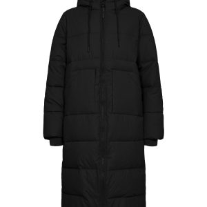 NÜMPH - Nubirra Long Jacket - Caviar - 38 - Sort - Jackets & Coats