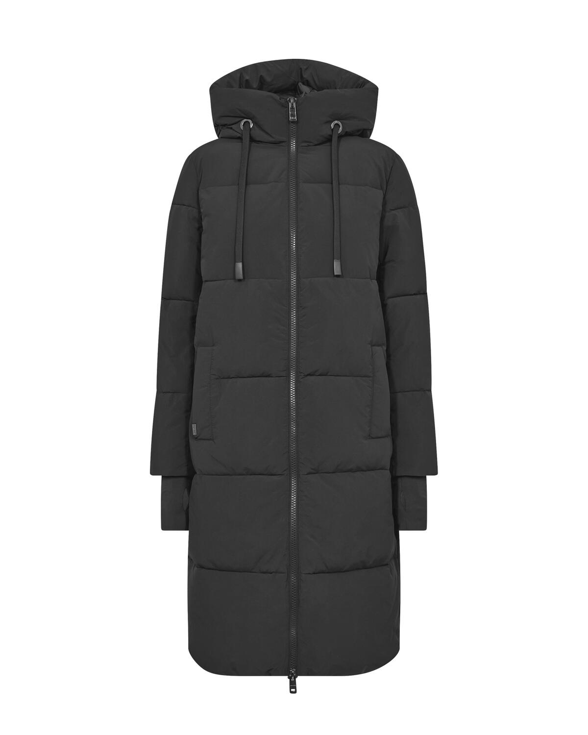 Ollie Terma Long dunfrakke - Phantom